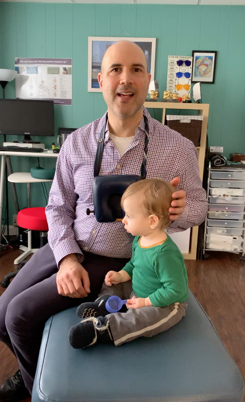 Image of baby during Chiropractic Visit