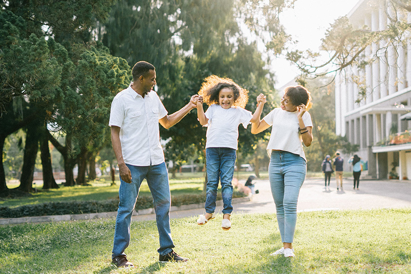 happy healthy family