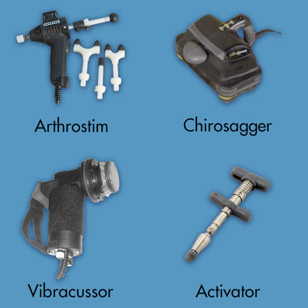 Tools that could be used during chiropractic visit